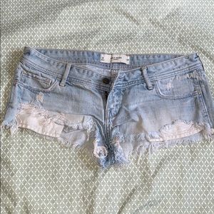 Gilly Hicks Jean Shorts Blue White